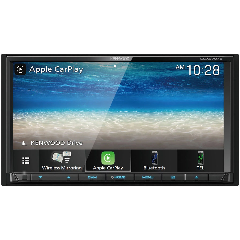 DDX9707S with View Rear License MultiMedia with Multi-Angle Kenwood Mounting CMOS-320LP Camera Receiver Plate