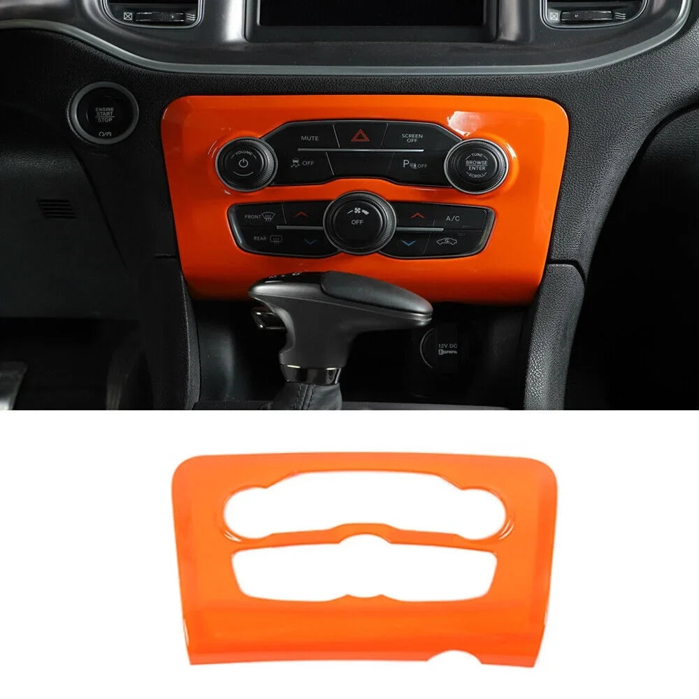 Set Inner Teledu Kit Center Dash 14x Console Orange Trim Cover