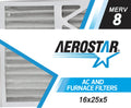 Pleated Filter, Box of 2 Replacement Carrier MERV 16x25x5 8, Aerostar 16x25x5, Air