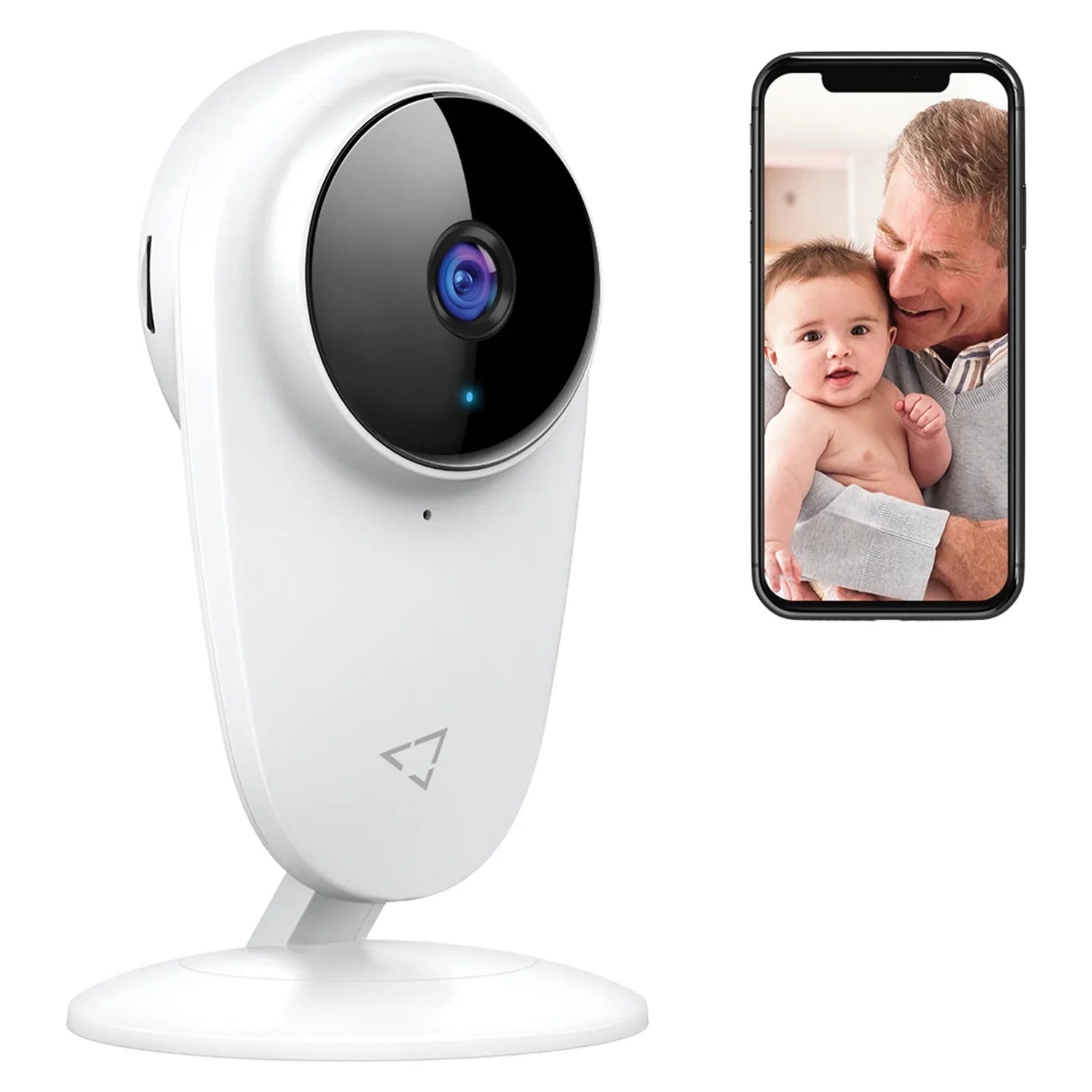 Security White, Enabled, Vision, 2 with 1080P Camera Night Smart Indoor Victure Wi-Fi Pack Color Home