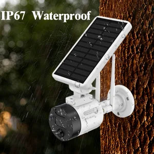 Dual Panel, AI Camera Battery Detection, Night Surveillance Pack) Security WEILAILIFE Outdoor Camera, Vision, Solar 2K Rechargeable Wi-Fi Antenna with Solar (2 Wireless