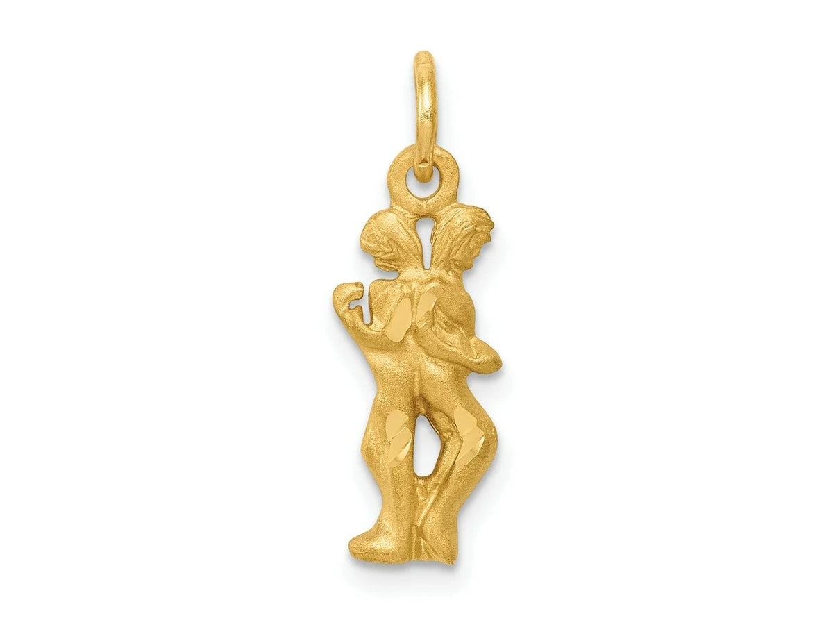 10 FJC 6 kt x Yellow Gold mm Charm Finejewelers Gemini 20 Zodiac