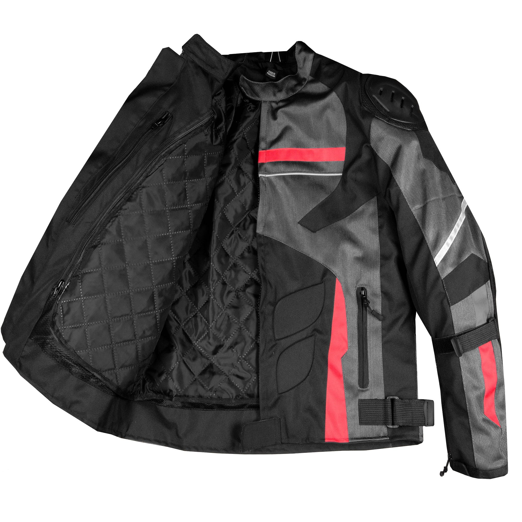 Waterproof Jacket Rain AirTrek Grey Touring L Biker Armor Motorcycle Mesh Men