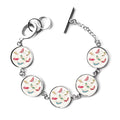 Bangle Bracelet Jewelry High Charm Chain Heels Cartoon Colorful Shoes Pattern
