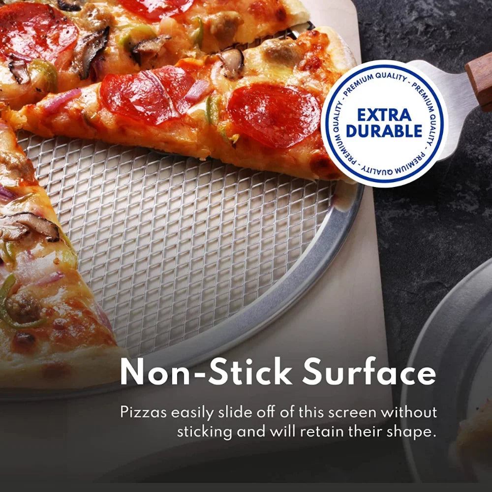 Pizza Pizza Restaurant-Grade Screen, Baking Baking Shortens Gadgets, Bakes Evenly For Tools, Time! & Bake 1pc, Aluminum Restaurants, Seamless Pizzerias Kitchen Aluminum & Perfect Pizza Kitchen Screen,