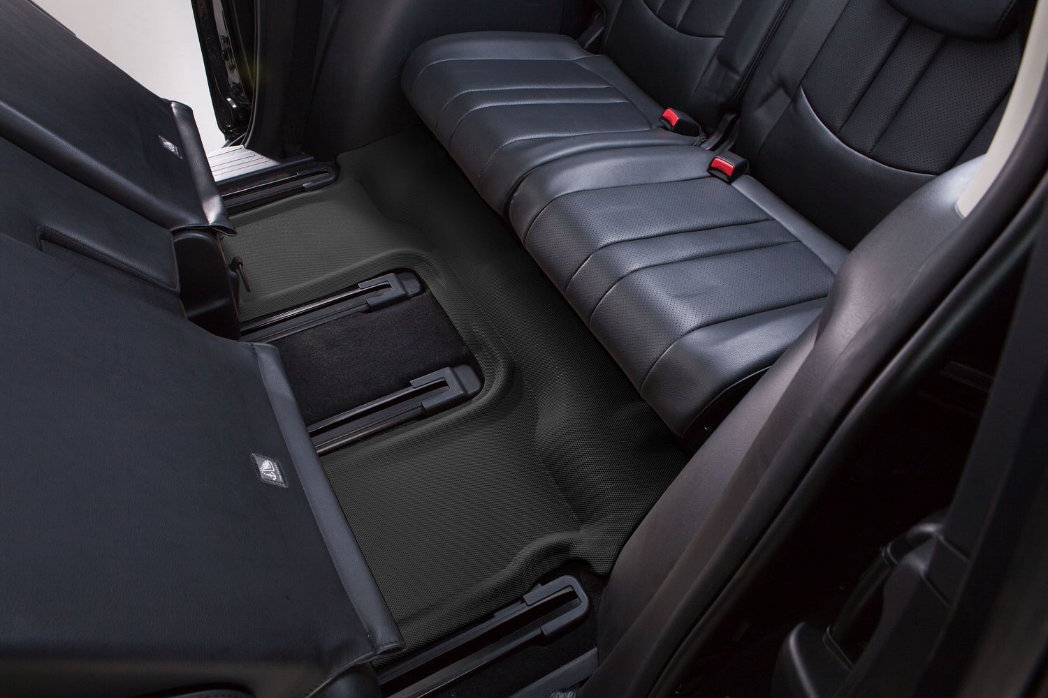 Row with MAXpider MAZDA (BLACK) Floor Third 3D Mat compatible - 2020-2023 KAGU CX-9 6-SEATS