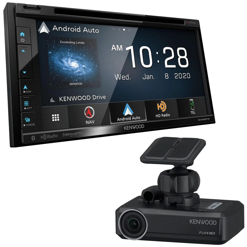With DNX697S Compatible a Drive Apple Kenwood Android CarPlay with & Navigation Receiver Kenwood DRV-N520 Auto Recorder
