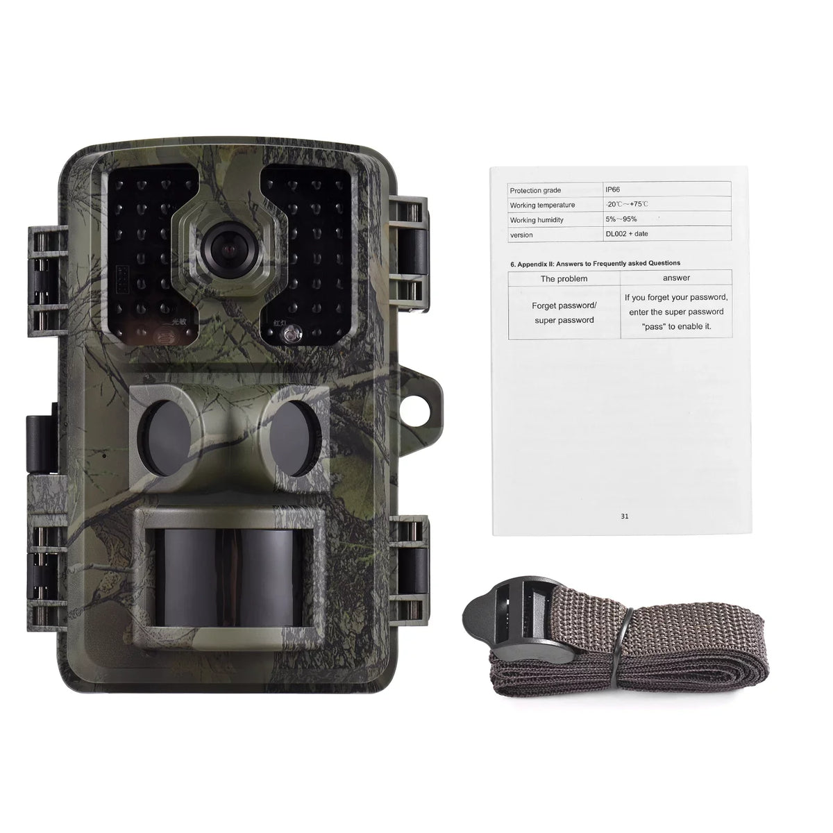 4K 0.5s TFT Tracking Activated 2.0 Trigger Infrared GoolRC Wildlife 16MP Sensors Waterproof Color with Inch Trail IP66 Time Motion PIR Supports Screen