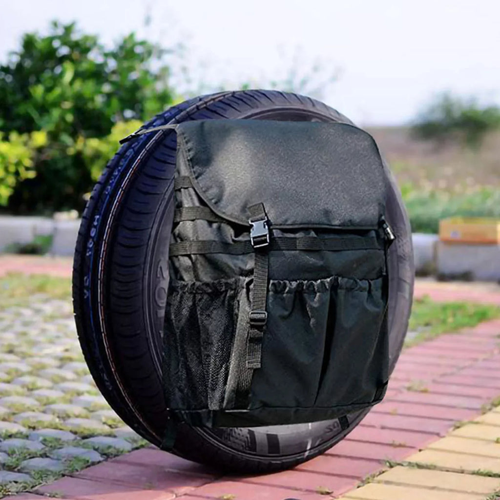 Multi-Pockets Off-Road Gear Storage Bag Travel Lixada Tool Spare Camping Tire Car Organizer Cargo Backpack for