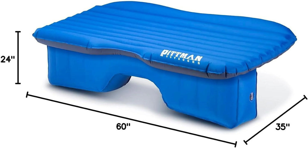 Inflatable Truck Fits Length Outdoors | Blue PPI-BLU-TRKMAT Bed Full-Sized And Fabric | Trucks Pittman 's, Mattress Feet 5 Seat Air Rear In