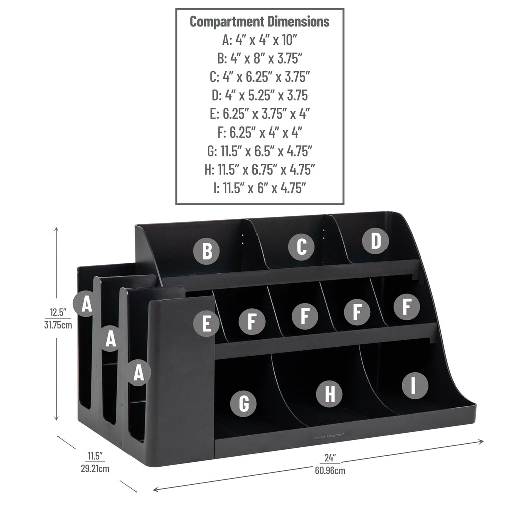 Coffee Condiment Kitchen, Stirrers, Reader Countertop Station, Black Cup and Bar, Organizer, Mind