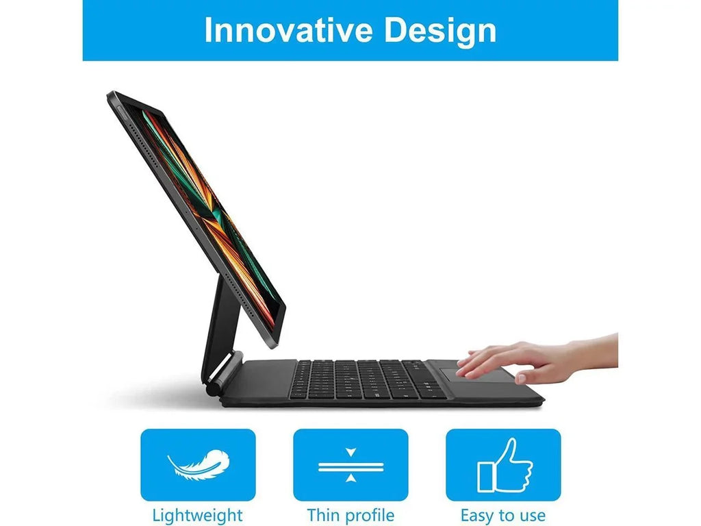 12.9 Gen for 5th Magic Keyboard 2020 Gen Keyboard Backlit / Gen / iPad Cover Magnetic 2018 3rd 6th - Smart 2022 / Pro 4th Gen 2021 Trackpad Stand