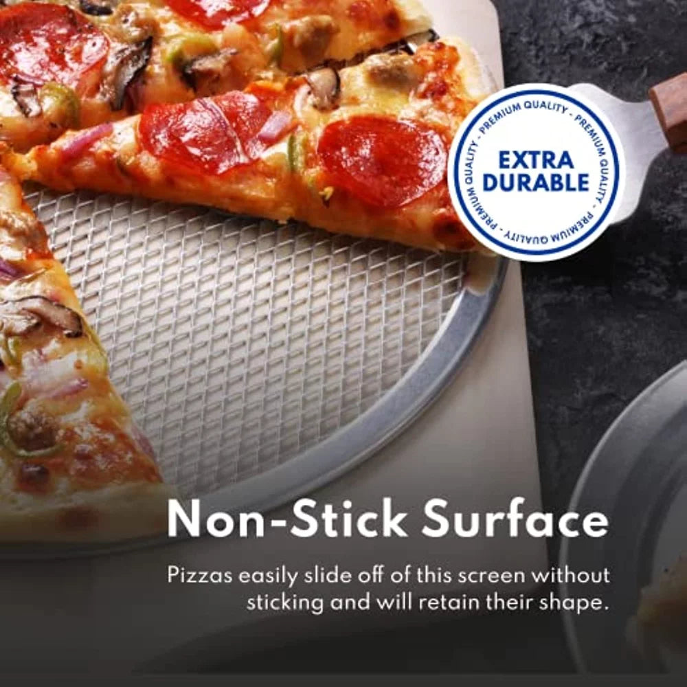 Pizza Pizza Restaurant-Grade Screen, Baking Baking Shortens Gadgets, Bakes Evenly For Tools, Time! & Bake 1pc, Aluminum Restaurants, Seamless Pizzerias Kitchen Aluminum & Perfect Pizza Kitchen Screen,