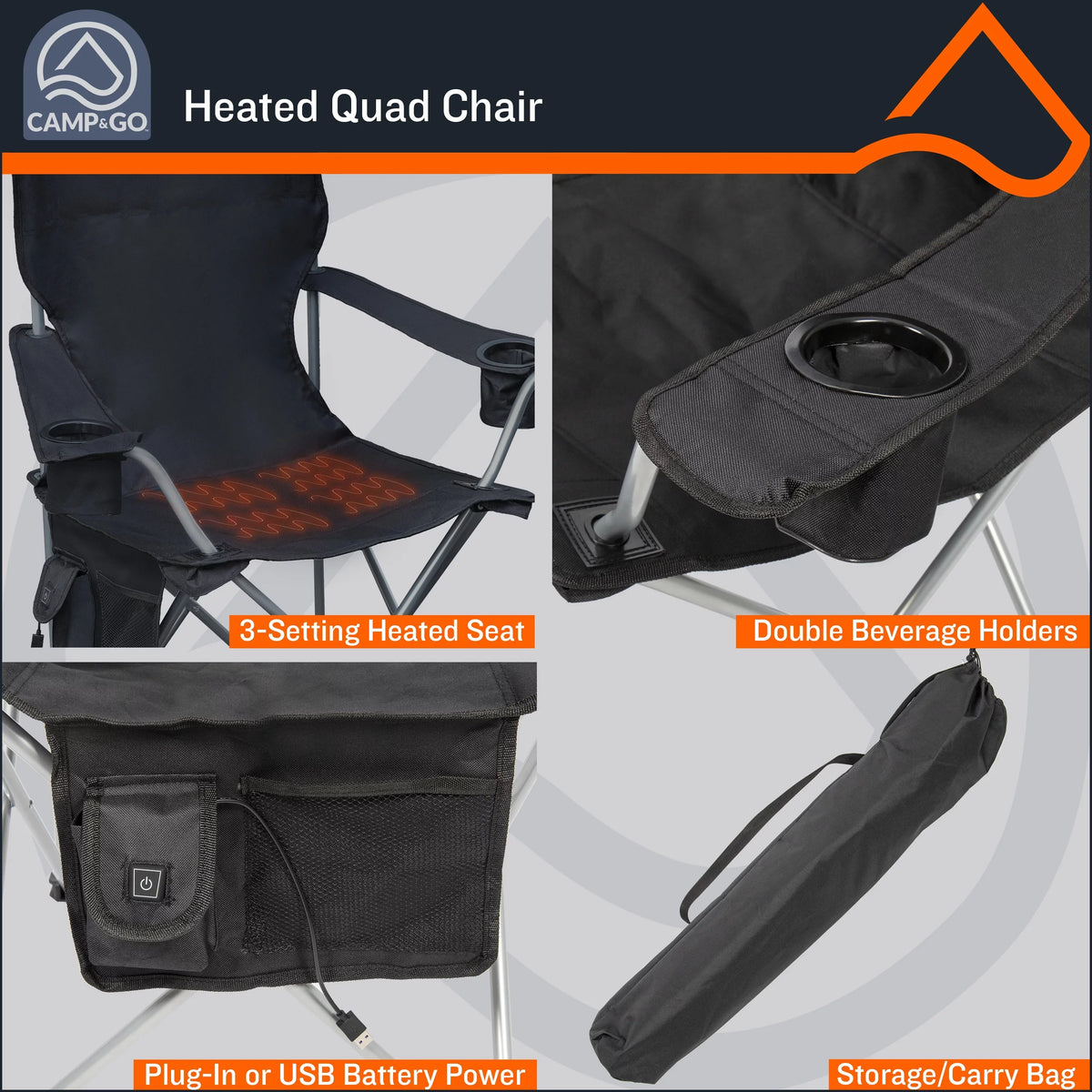Deluxe Quad chair Heated