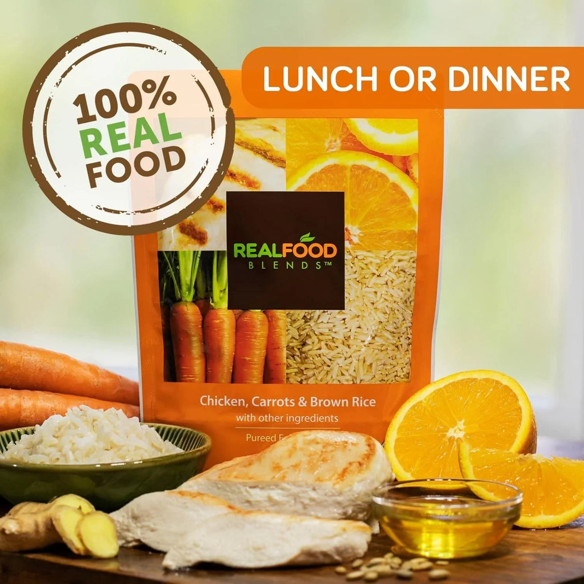 Tube Real - Oz Carrots - 9.4 Fed 12) of Orange Chicken, People for Pouch Meals Brown & (Pack Rice Blends - Food