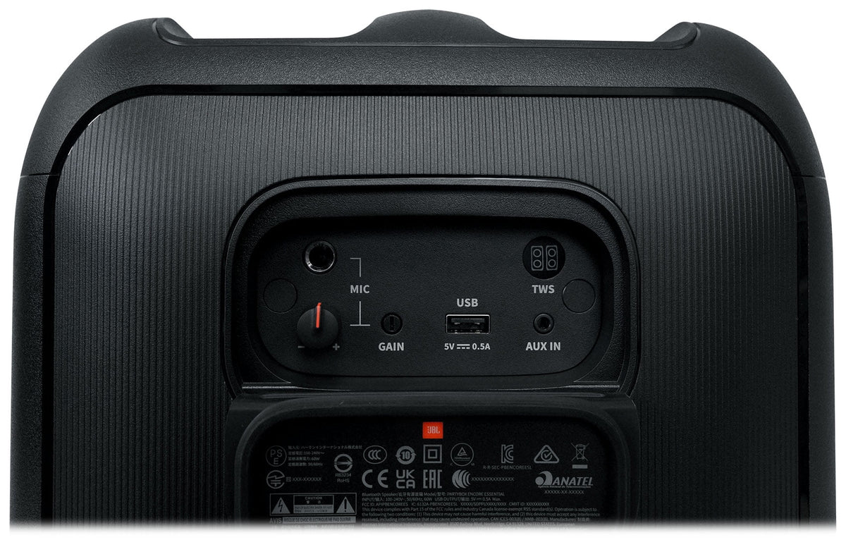 Portable Party w Partybox Compact Essential Speaker Mics JBL Encore LED+Wireless