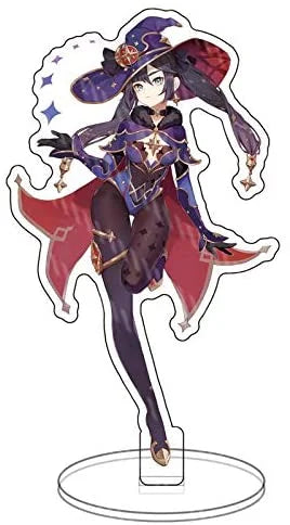 Fans' Characters Exquisite Collection Character Acrylic Game Figure,Colorful for Impact Stand and Design (Mona) Genshin