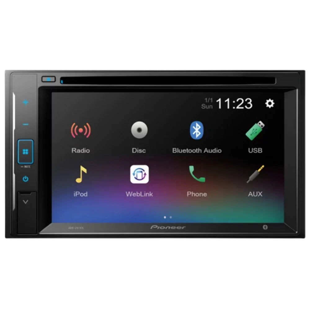 KIT395 Stereo - /Bluetooth Backup Din Bundle Double Pioneer Car 2004-2008 F-150 for with Radio Kit Camera, Mounting Installation and Touchscreen DVD Ford - Kit Multimedia