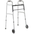 Folding Frame Wheels, 300 Lightweight Medline up lbs. Walker Aluminum 5” with to Supports