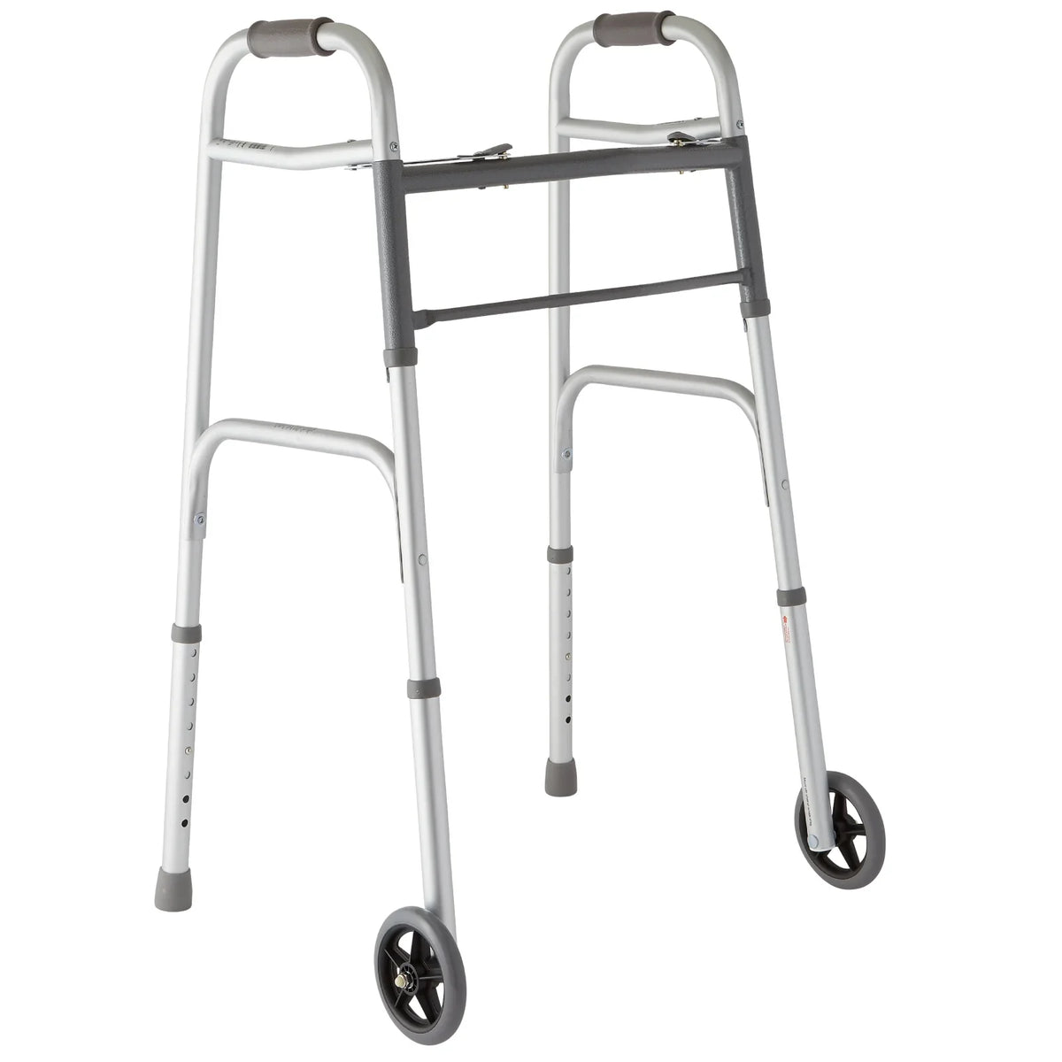 Folding Frame Wheels, 300 Lightweight Medline up lbs. Walker Aluminum 5” with to Supports