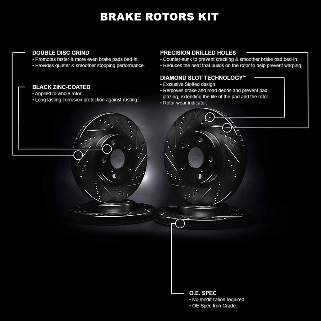 200 2015-2017 Black JEEP D/S 2014-2022 Brake Rotor Fits 42005 R1 CHEROKEE, R1 Concepts CHRYSLER Whpn2 Concepts select: