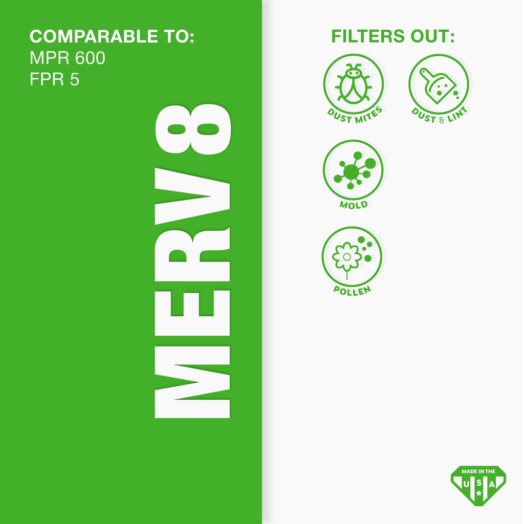 4 20x25x1, Filter, Box 8, MERV Aerostar Air 20x25x1 of