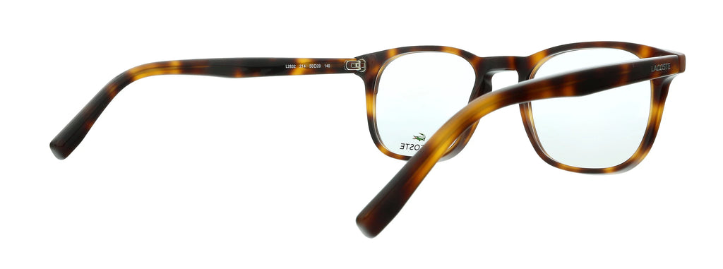 for mens L2832 Havana Modified Rectangle Eyeglasses Lacoste 214