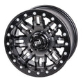 Wolverine 2022 For 4.0 4/156 1000 R-Spec Gun 14x7 RMAX Teton Beadlock (4 YAMAHA Metal/Black + 4 Pack) Tusk 3.0 Wheel