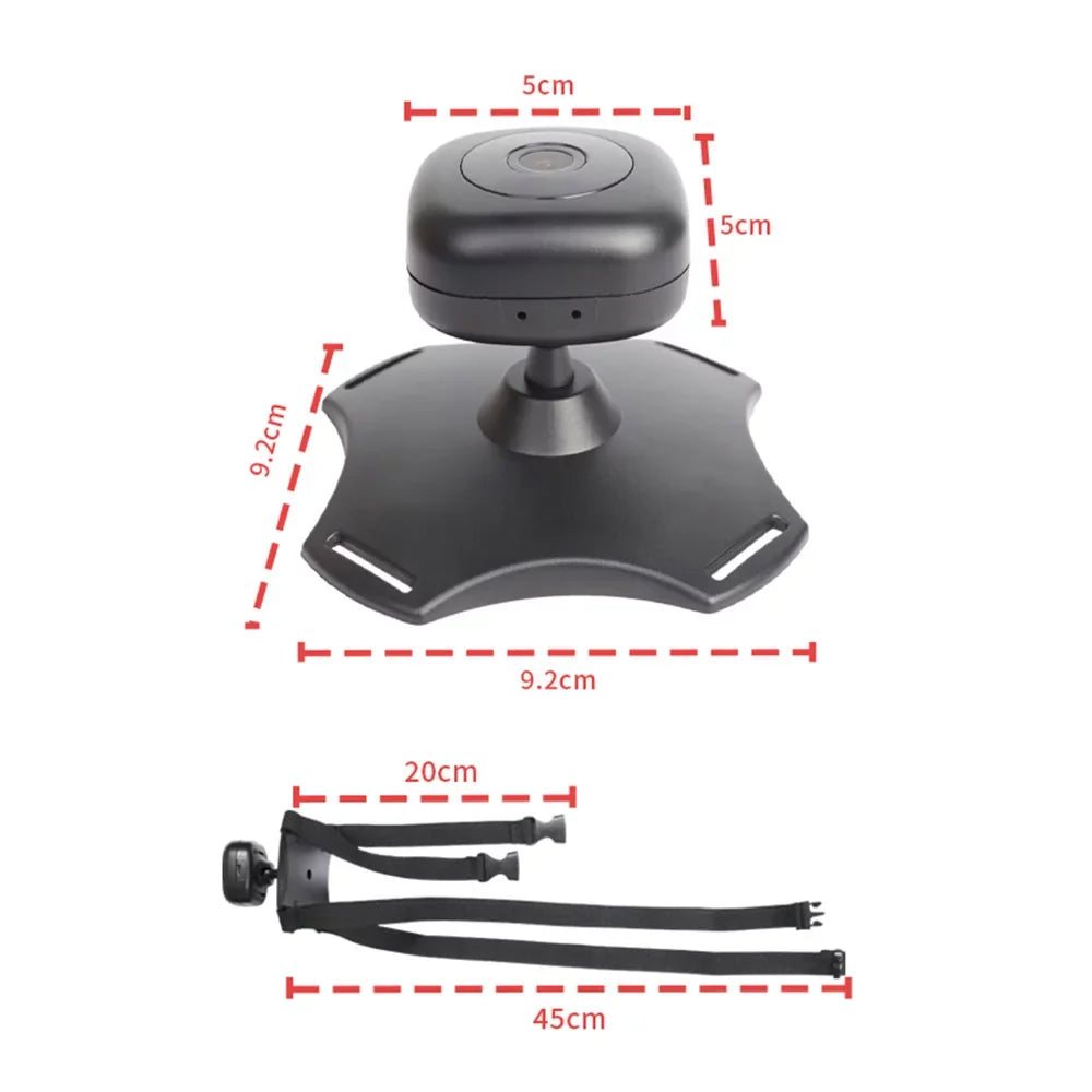 and Car Baby Camera 360° Wireless Powered Night Vision Anself with Rotation Mirror USB -