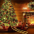 Porch Xmas for Lights Led Tree 10.5 Lava Lights Climbling Wall Ladder with Decor Santa Garden Roof Claus Outdoor Xmas Waterroof Lights Christmas Home ft