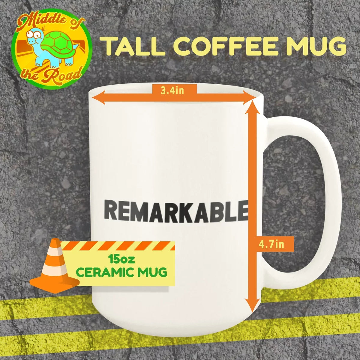 '- I'm I'm Mug, Ceramic A Right! White Ramon! White 15oz Course Of