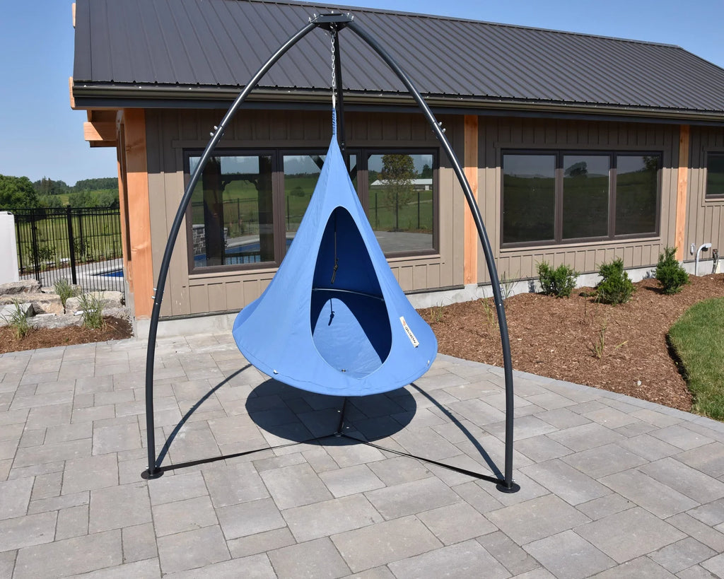 Collection Hamptons The Tripod Steel Outdoor Chair Free-Standing Hammock Stand 102"