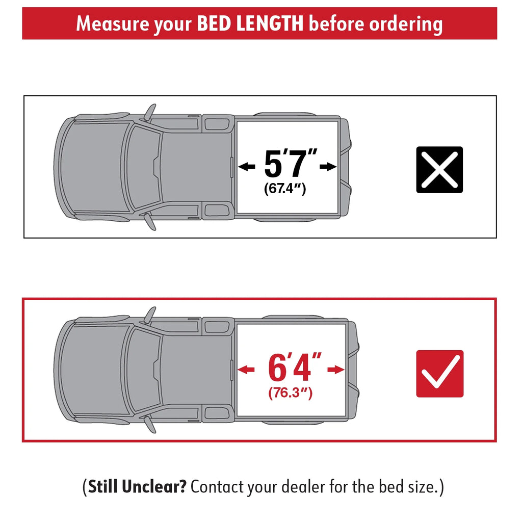 (76") 2019-2024 TCD484045 Bed Quad-fold Soft Truck (NOT | MaxMate 19-23 Compatible Cover FIT Classic) 6'4" 1500 Ram Tonneau New with Bed Body |