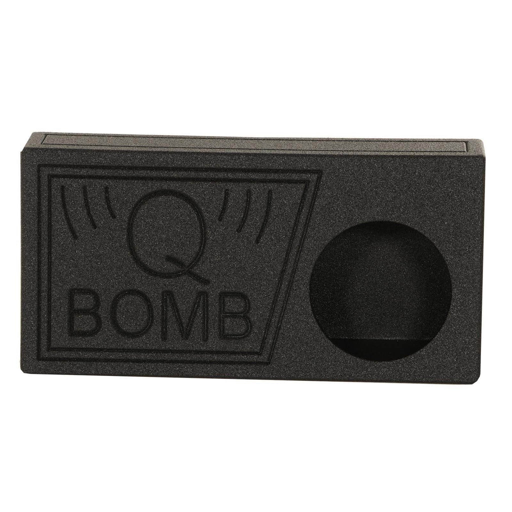 Black Pack) (2 Subwoofer Spray Vented Box QPower with 10" QBomb Bedliner Single