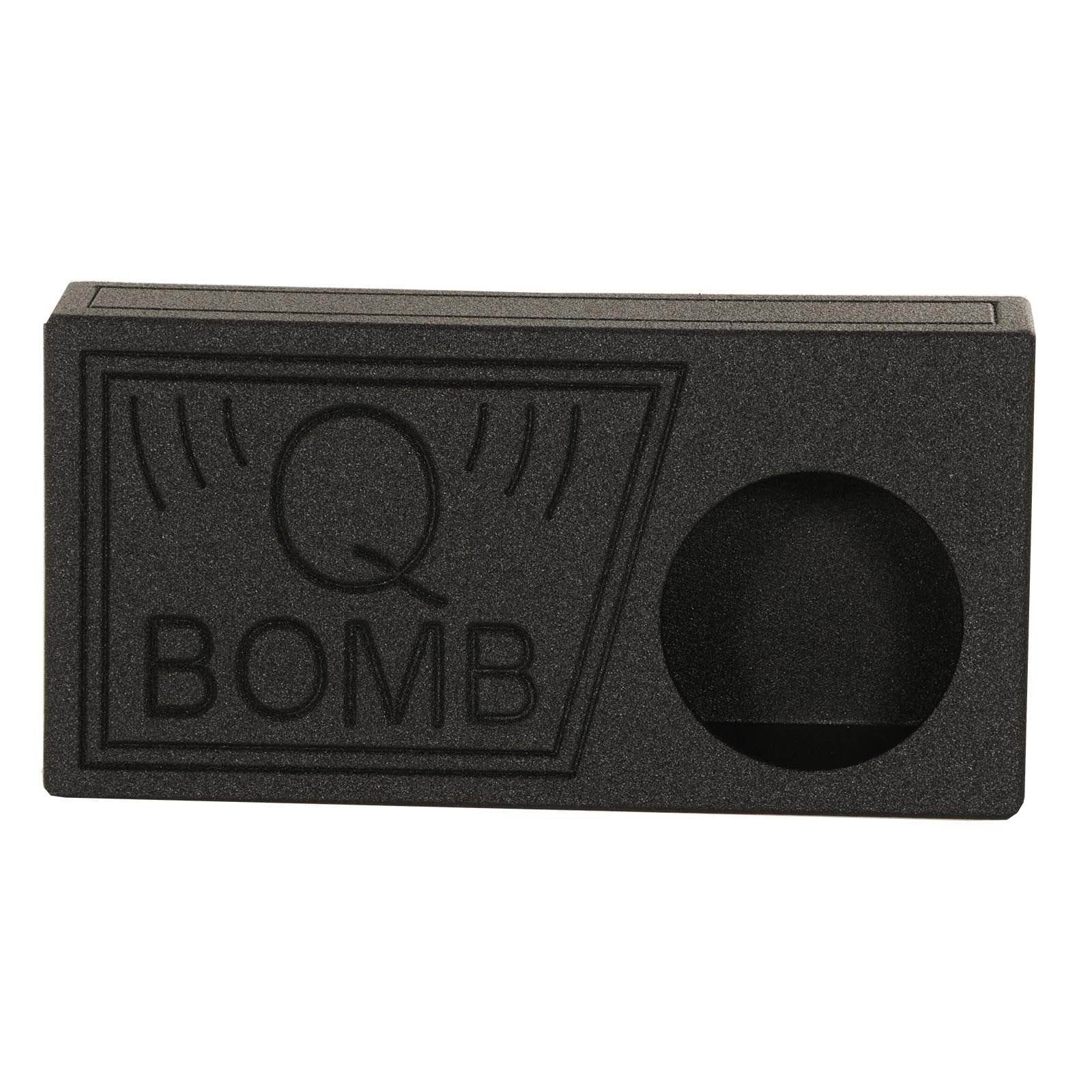 Black Pack) (2 Subwoofer Spray Vented Box QPower with 10" QBomb Bedliner Single