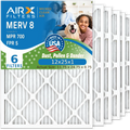 Air Filter Filter HVAC Electrostatic CLEAN 12x25x1 AC by Conditioner FPR Pleated 5 MPR to 12x25x1 Comparable 700 Premium Made FILTERS USA Furnace Air MERV WICKED AIRX Pack AIR. 6 8 & Filters