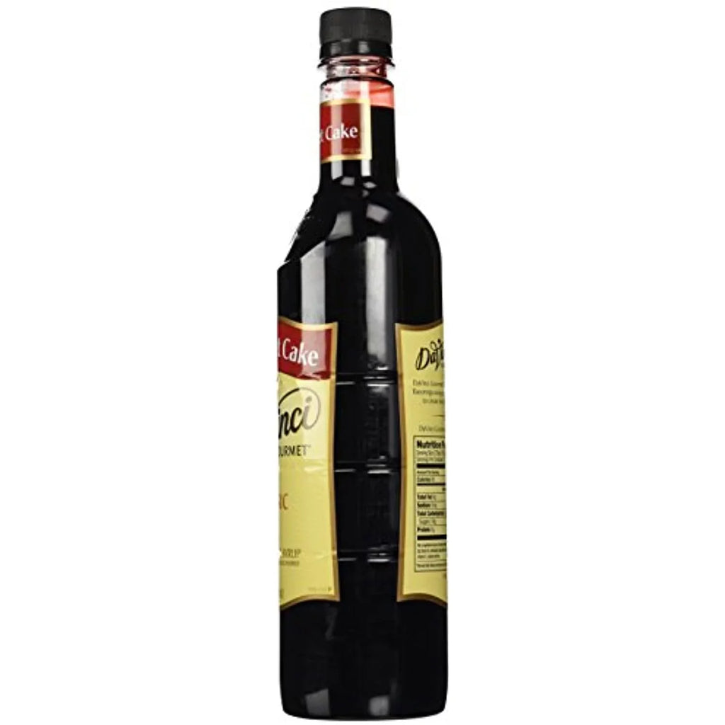 Davinci Plastic Cake Syrup, Velvet Ml Gourmet Bottle Red 750