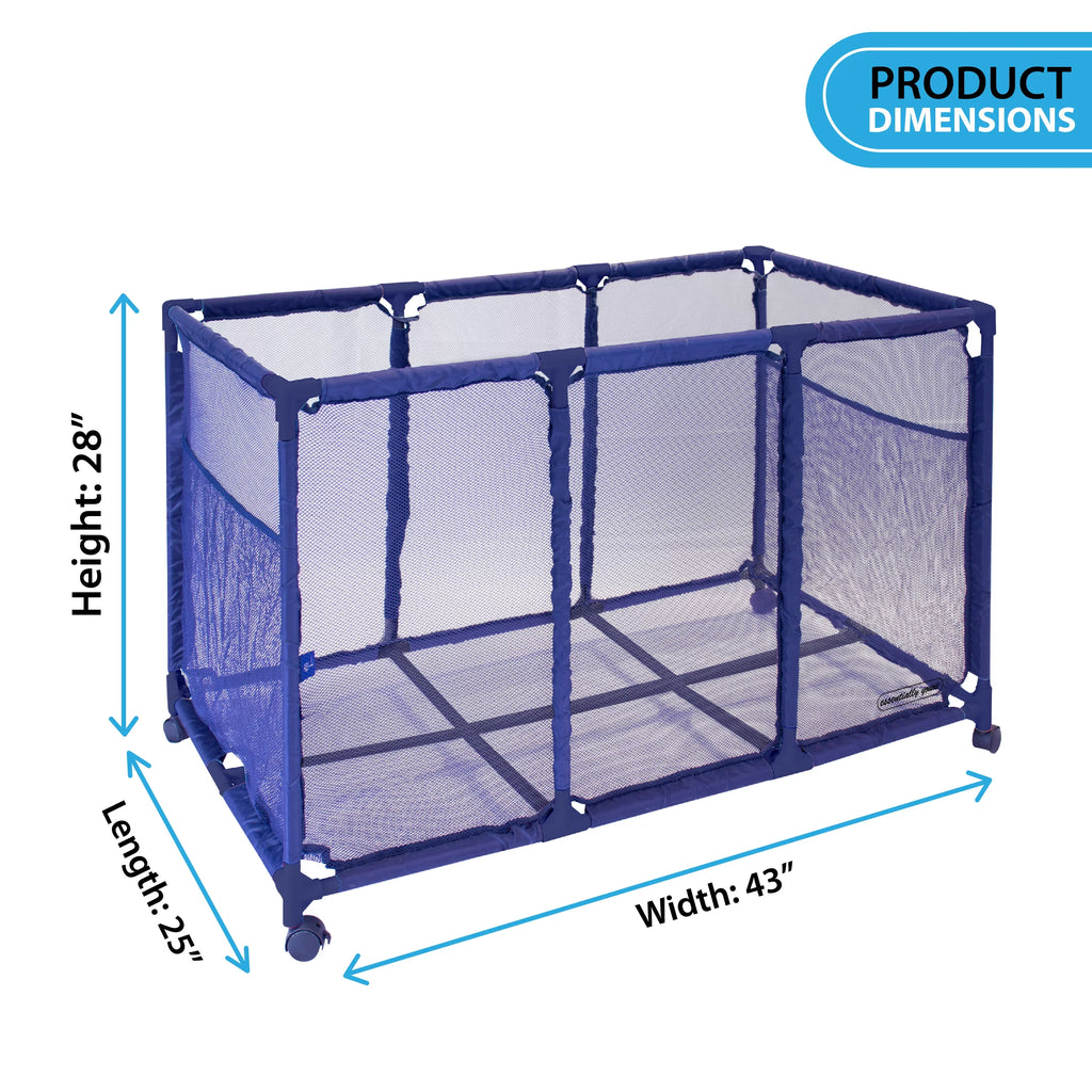Equipment Kids Large, Blue Holder, Essentially x Bin, Floats Height, Organizer Rolling Balls and Storage Toys, x W 28" Floats, Noodles L Yours (43" Style Mesh Pool 25" H), 563009
