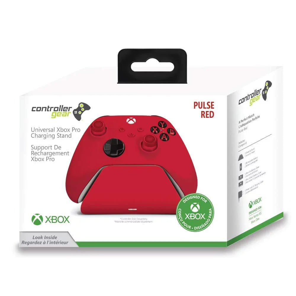 Stand Rechargeable Controller Station Red Pulse 1100 Xbox Charging Xbox Xbox for Universal Battery, and with Series Gear Pro One Mah XS Charging