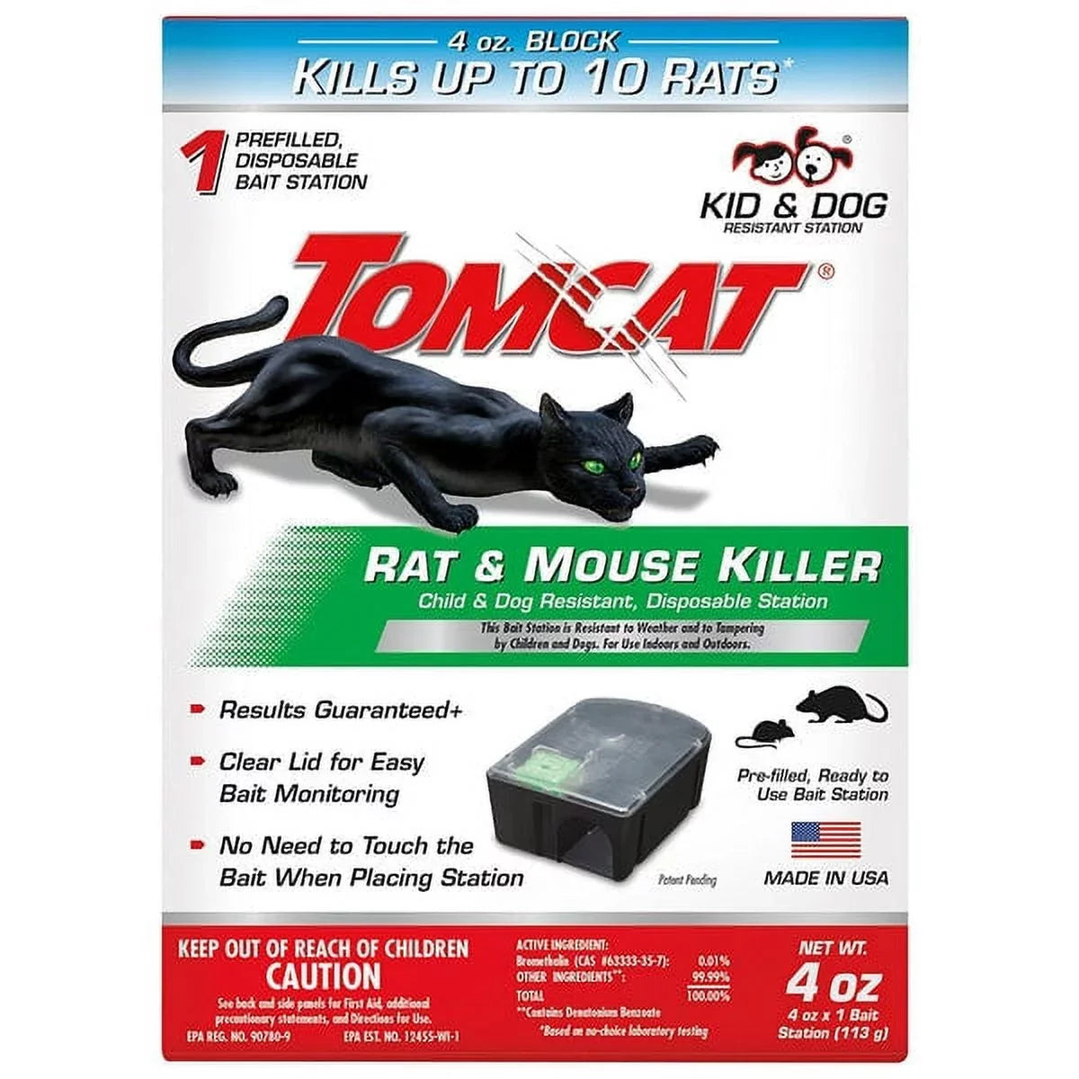 Rat Child & & 1 0370510 Dog Station Killer Disposable Mouse PC,Tomcat Resistant,
