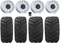 Tires Mule Reptile 27" Kawasaki Black Chamber 14" FXT Wheels Rhino Si Pro