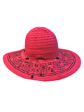 Floppy Pink Hat Hot Elegant With Trim