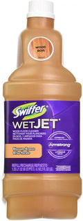 Floor Wood (Pack WetJet Cleaner 2) Blossom Breeze Swiffer 42.20 of oz Refill,