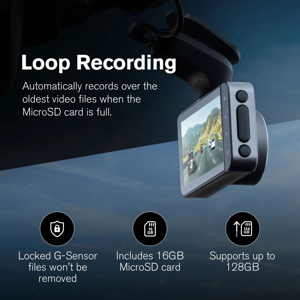 150 Lense, Mode Angle UHD with Roadcam Screen, GPS 4K App, Wide Record Dynamic Pro High Degree and Park Technology Range with G-Sensor LCD Yada for Day/Night. 3" Resolution