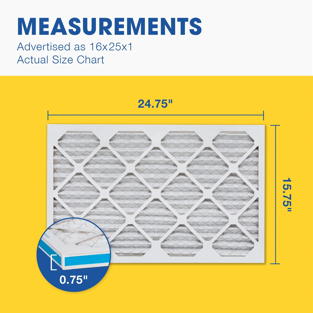 Air 16x25x1 Aerostar MERV 13, of 16x25x1, Box Pleated Filter, 4,
