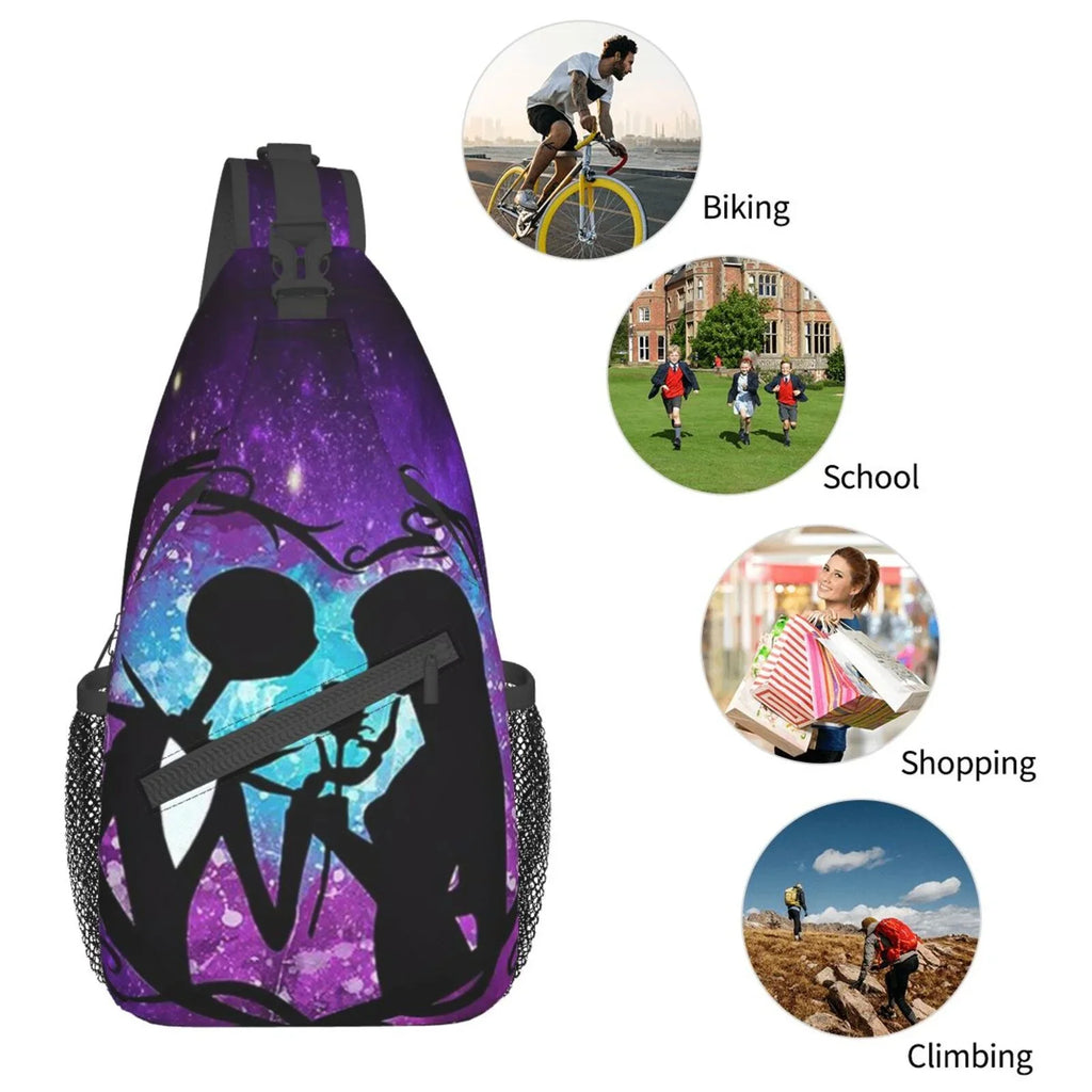 Sling Daypack Crossbody Bags Unisex Gifts Shoulder Christmas Hiking Men Backpack Travel Before For Nightmare Bag Chest Women The