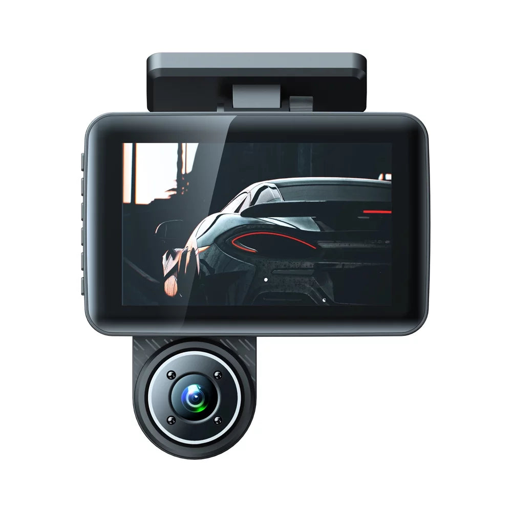 Camcorder Cameras 3 Car Driving Cam Rearview Mirror Angle Wide Pinnaco Safety Recorder Dash