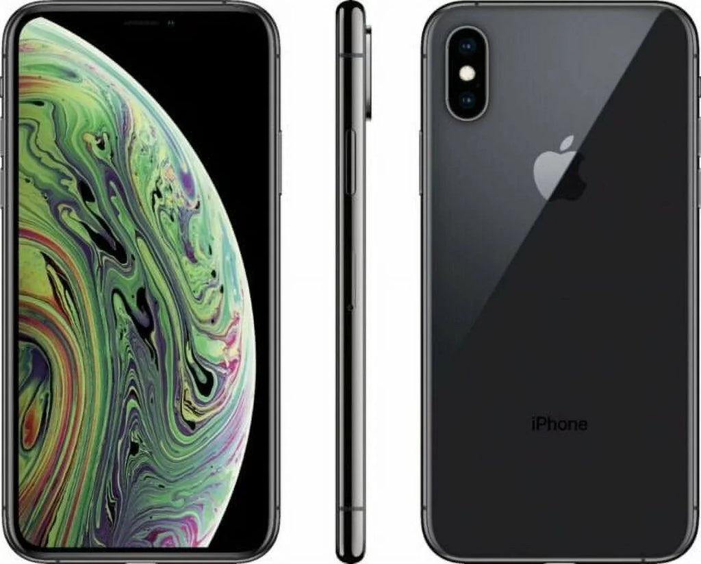 A) Restored Earbuds 64GB (Fully (Refurbished) Max Wireless A1921 Apple Unlocked) Space w/ Gray iPhone XS (Grade