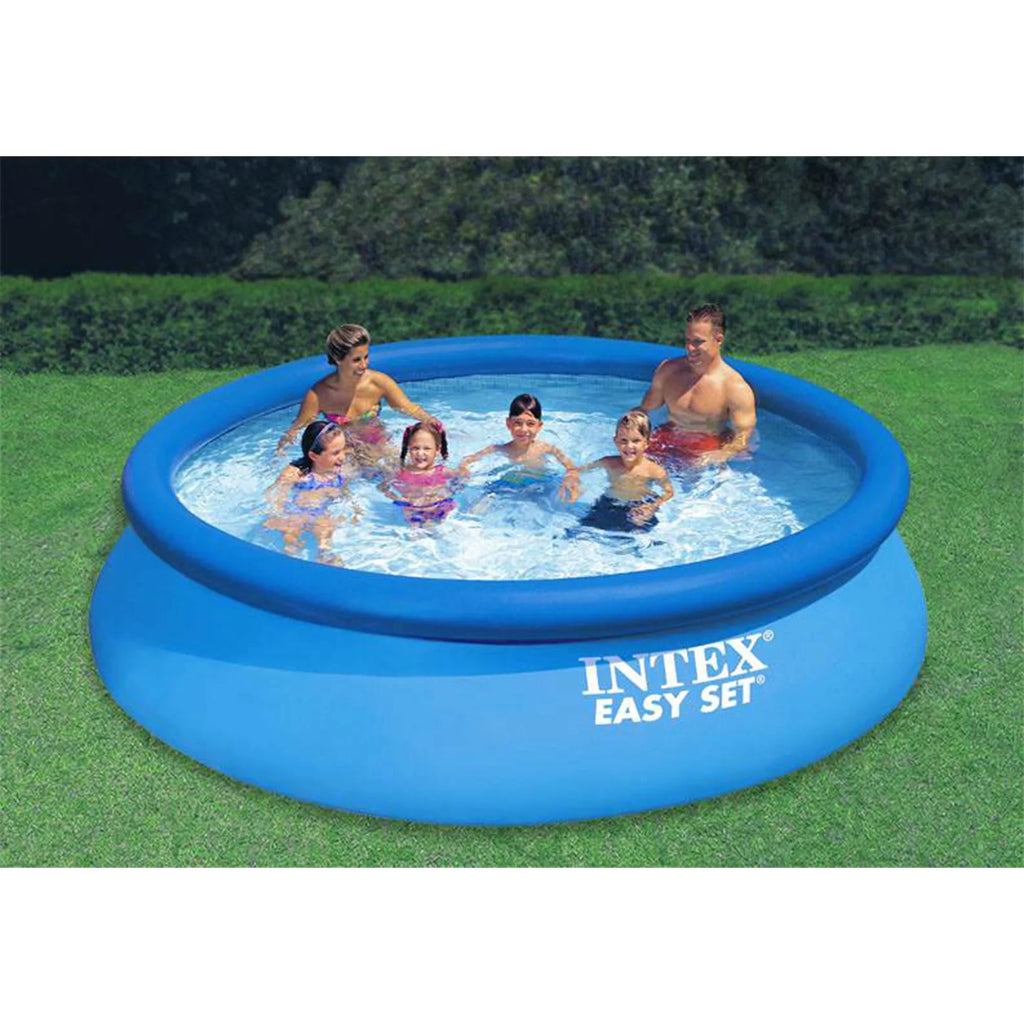 Intex 30in 12ft Ground Automatic & Pool x with Above Filter Set Pump Vacuum Easy