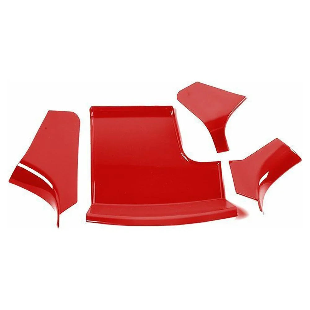 Red ABS Teledu Center Storage Shift Panel Console Gear Trim